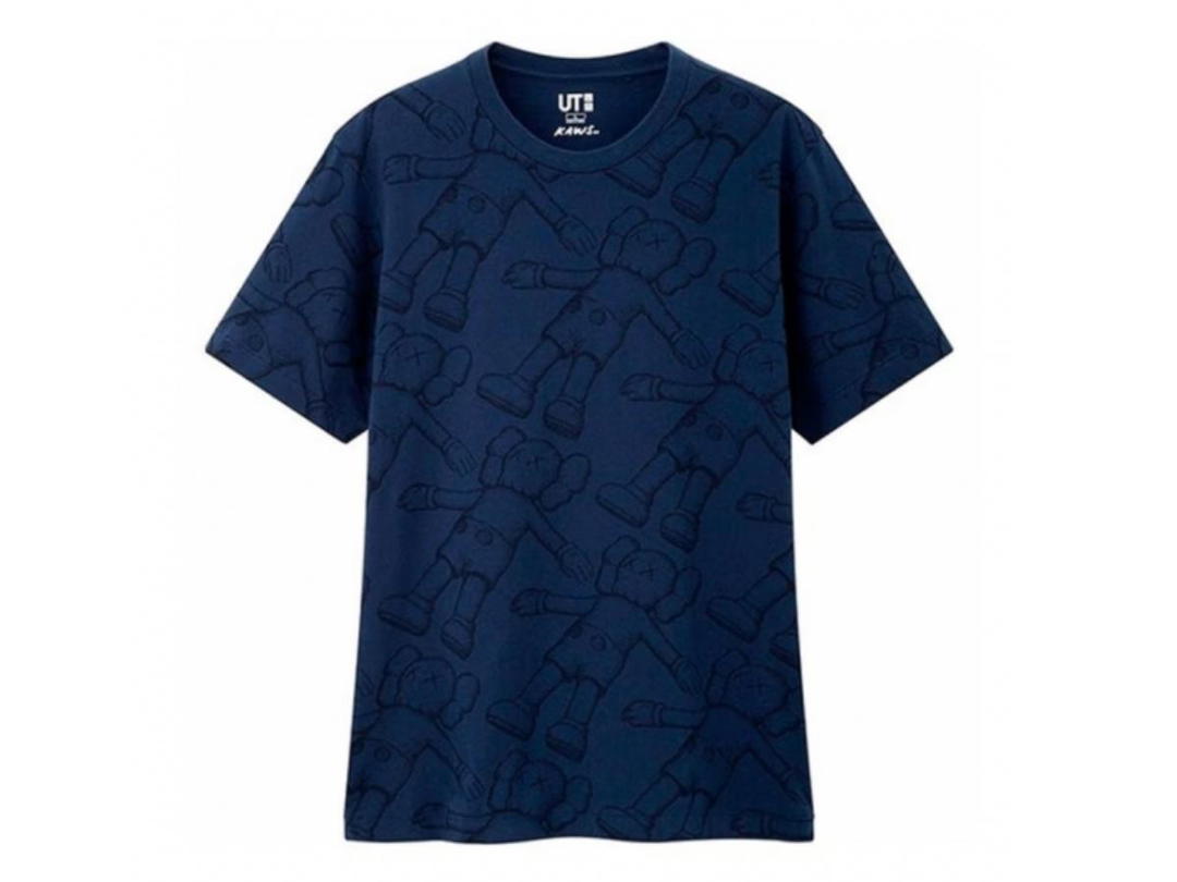 Kaws KAWS x Uniqlo All Over Holiday Print Tee Blue