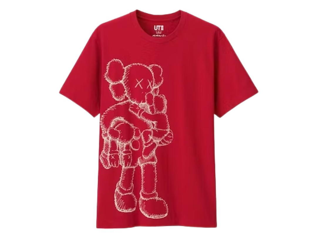 Kaws KAWS x Uniqlo Clean Slate Tee (Asia Sizing) Red