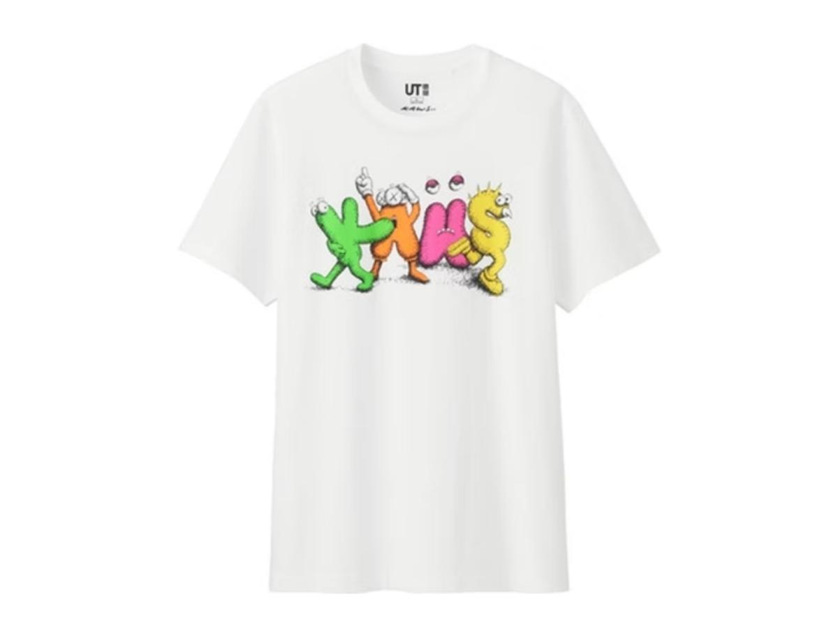 Kaws KAWS x Uniqlo Logo Tee (Asia Sizing) White
