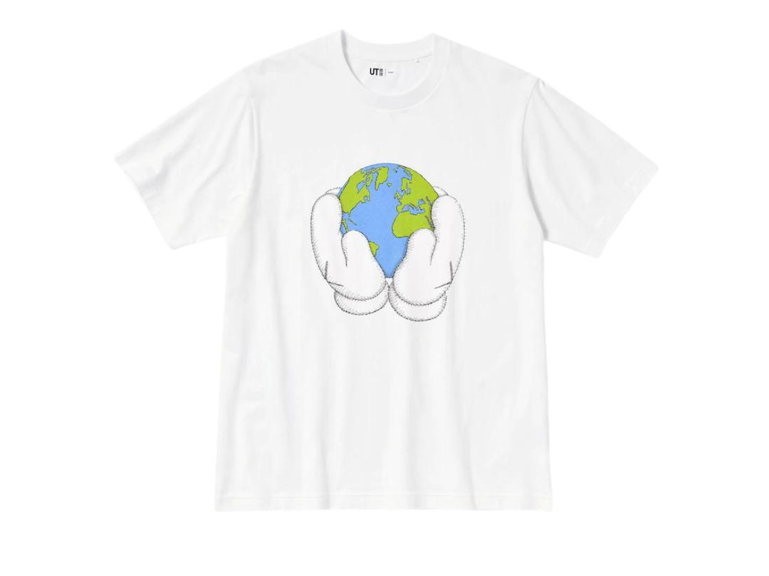 Kaws Kaws x Uniqlo Peace For All Short-Sleeve Graphic T-Shirt White