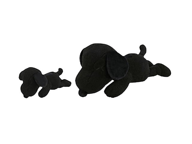 Kaws KAWS x Uniqlo x Peanuts Snoopy Plush Set (Small + Medium) Black - view 1