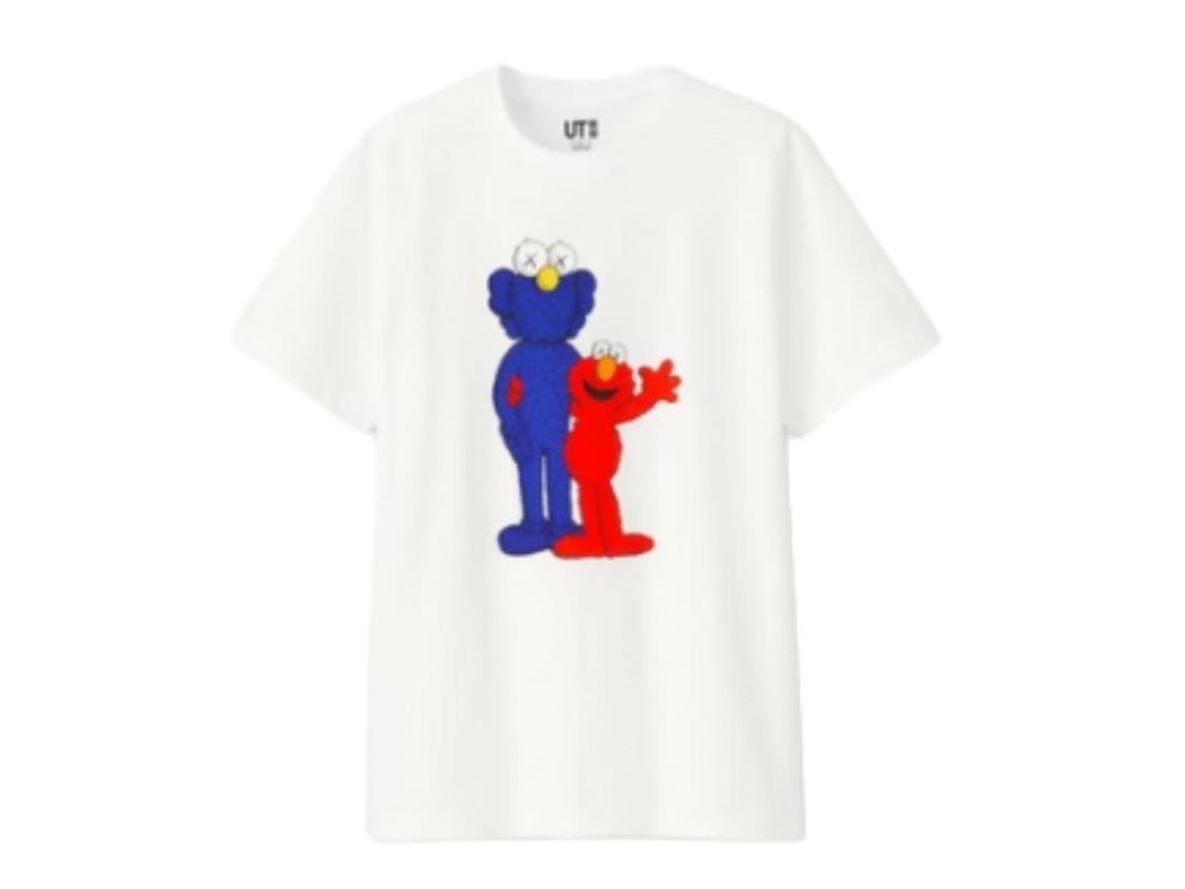 Kaws KAWS x Uniqlo x Sesame Street BFF Elmo Tee White
