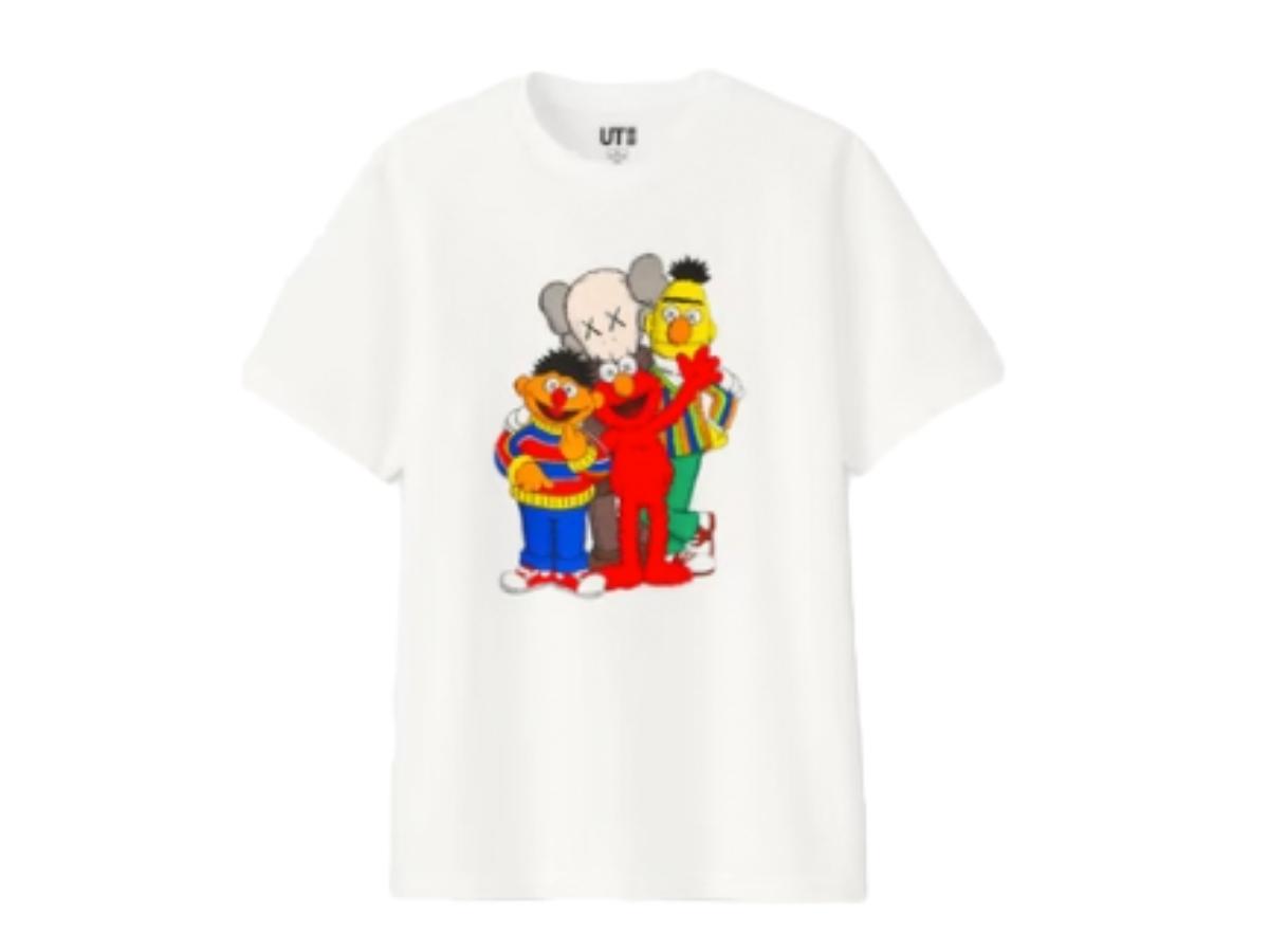 Kaws KAWS x Uniqlo x Sesame Street Group Tee White