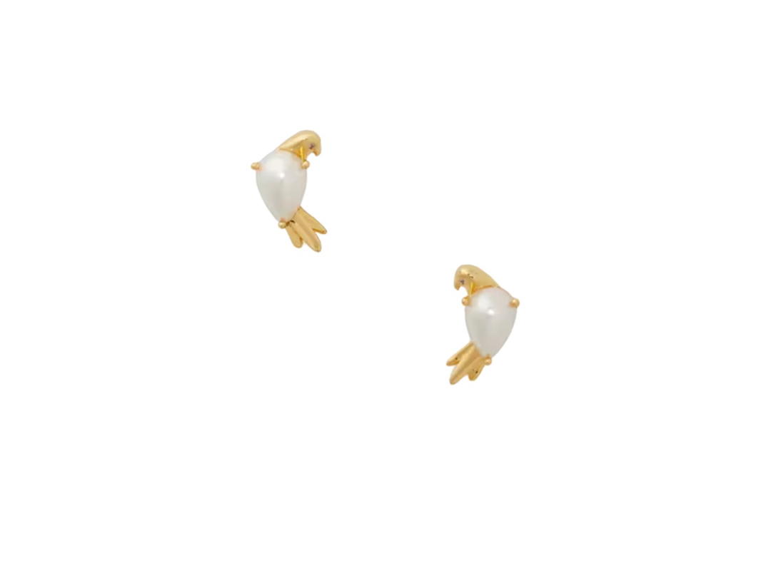 Katespade Katespade Spring Scene Bird Studs Gold