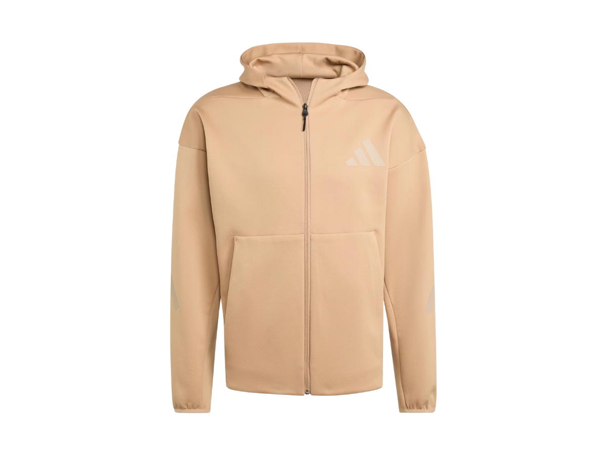 adidas adidas Z.N.E. Full-zip Hooded Track Jacket Warm Sandstone Clay Brown