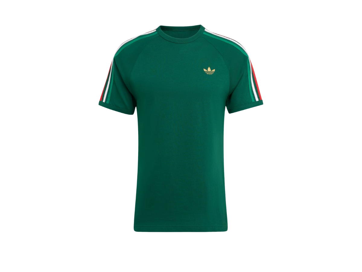 adidas adidas 3-Stripes T-Shirt Team Dark Green Bold Green White