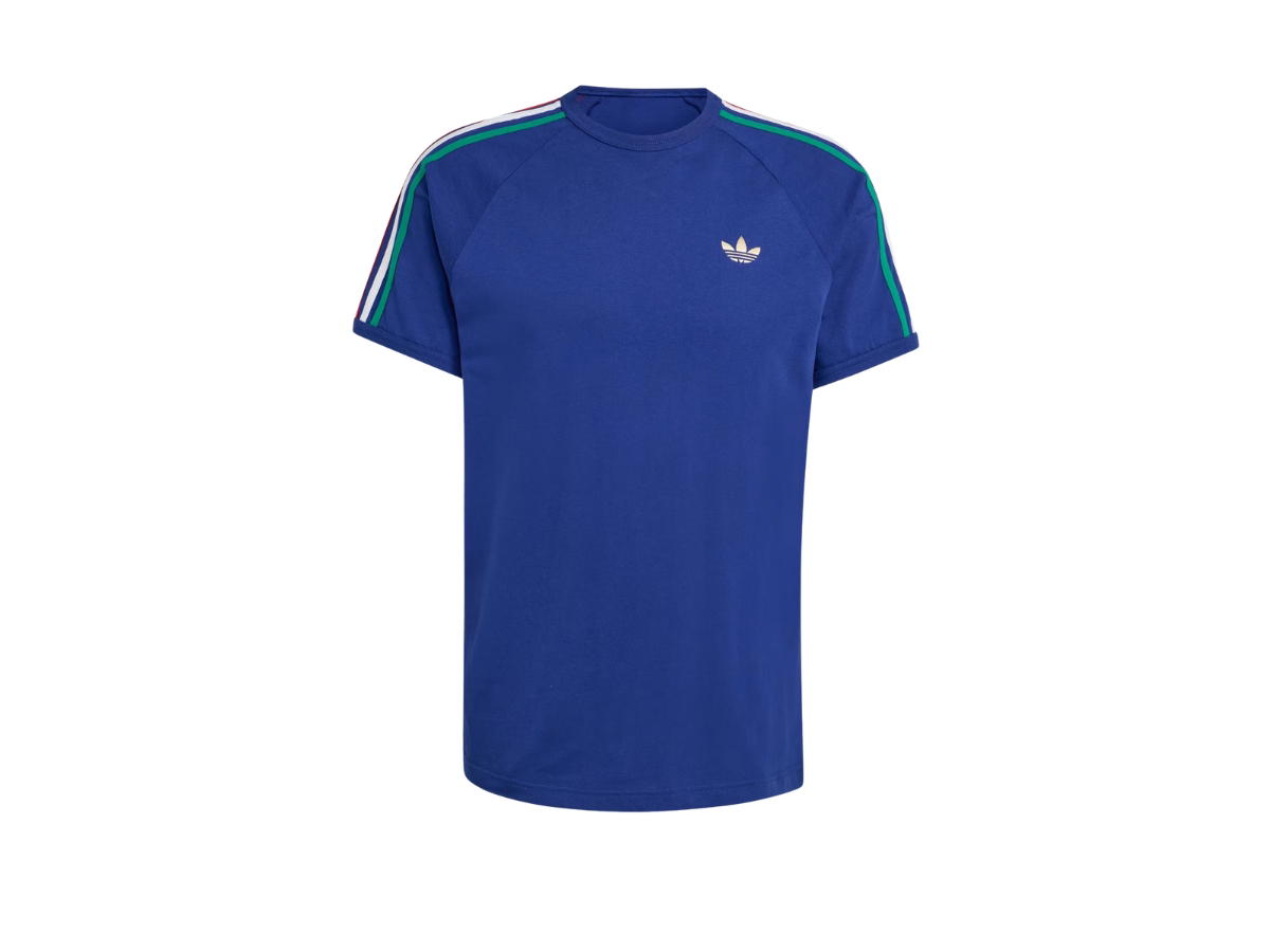 adidas adidas 3-Stripes T-Shirt Victory Blue Bold Green White