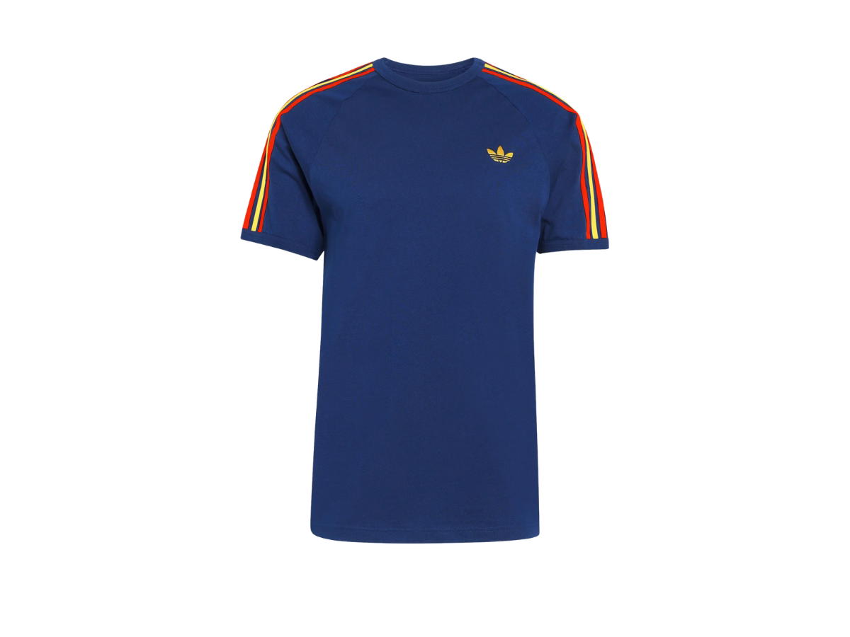 adidas adidas 3-Stripes T-Shirt Dark Blue Crew Yellow Power Blue
