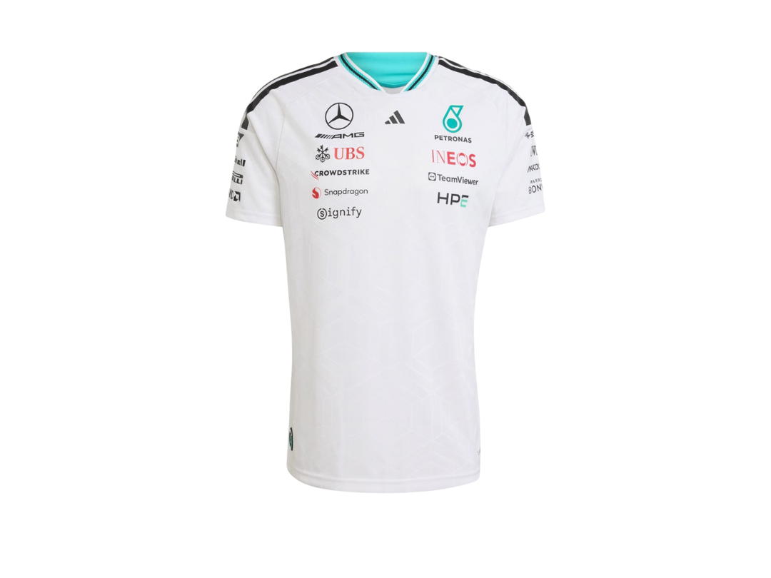 adidas adidas Mercedes Amg Petronas Formula 1 Team Driver Jersey Authentic White