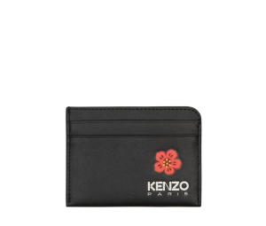 Buy Kenzo Boke Flower Card Holder In Leather With Four Credit Card Slots Black at Sasom – Authentic and Ready to Ship