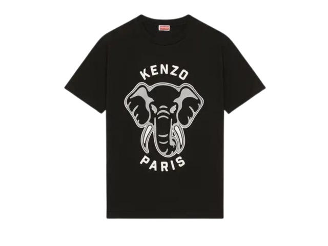 Kenzo Kenzo Elephant Varsity Jungle Oversize T-Shirt Black - view 1