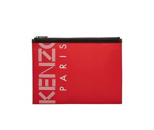 Buy Kenzo Paris Pouch Medium Red at Sasom – Authentic and Ready to Ship
