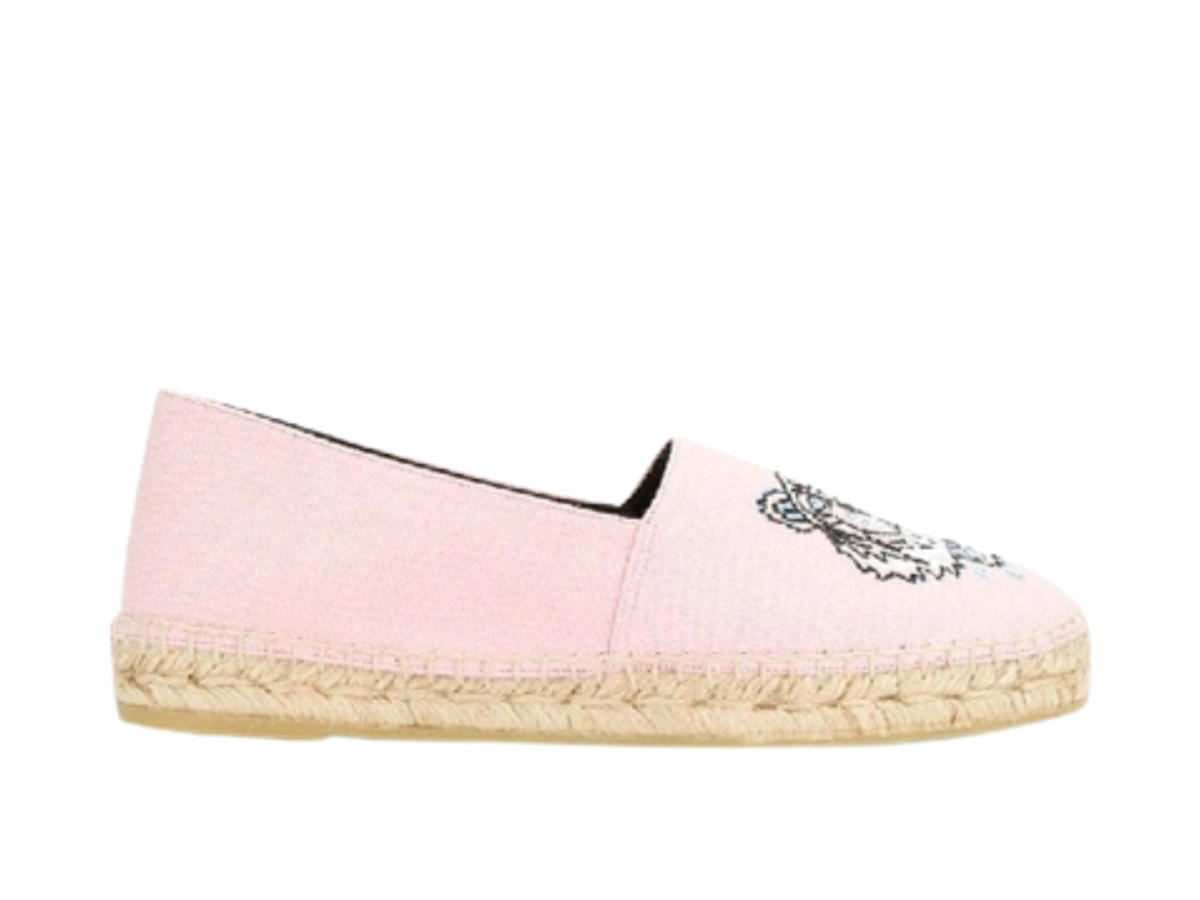 Kenzo Kenzo Tiger Logo Embroidered Espadrille Faded Pink (Women's)
