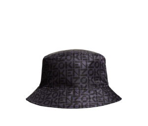 Kenzo Logo-Print Reversible Bucket Hat Black | ของแท้