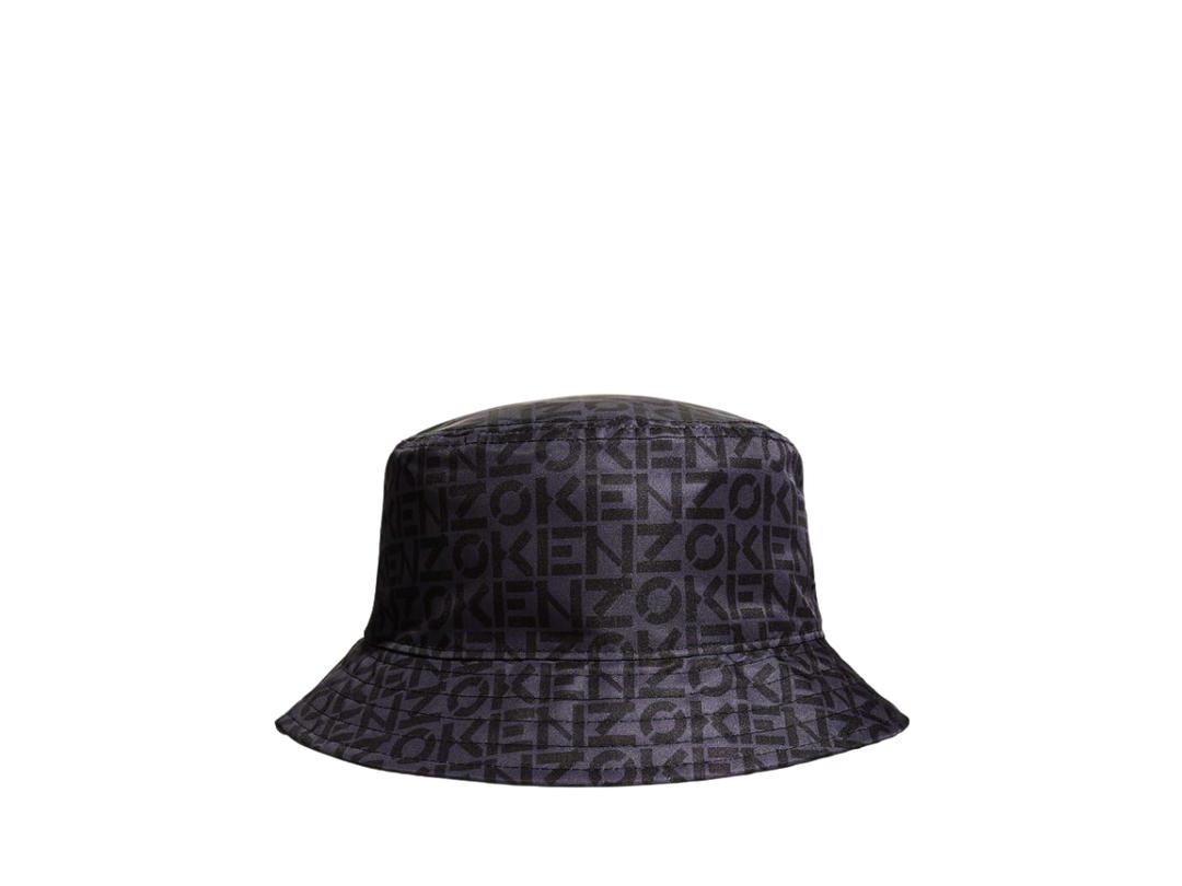 Kenzo Kenzo Logo-Print Reversible Bucket Hat Black