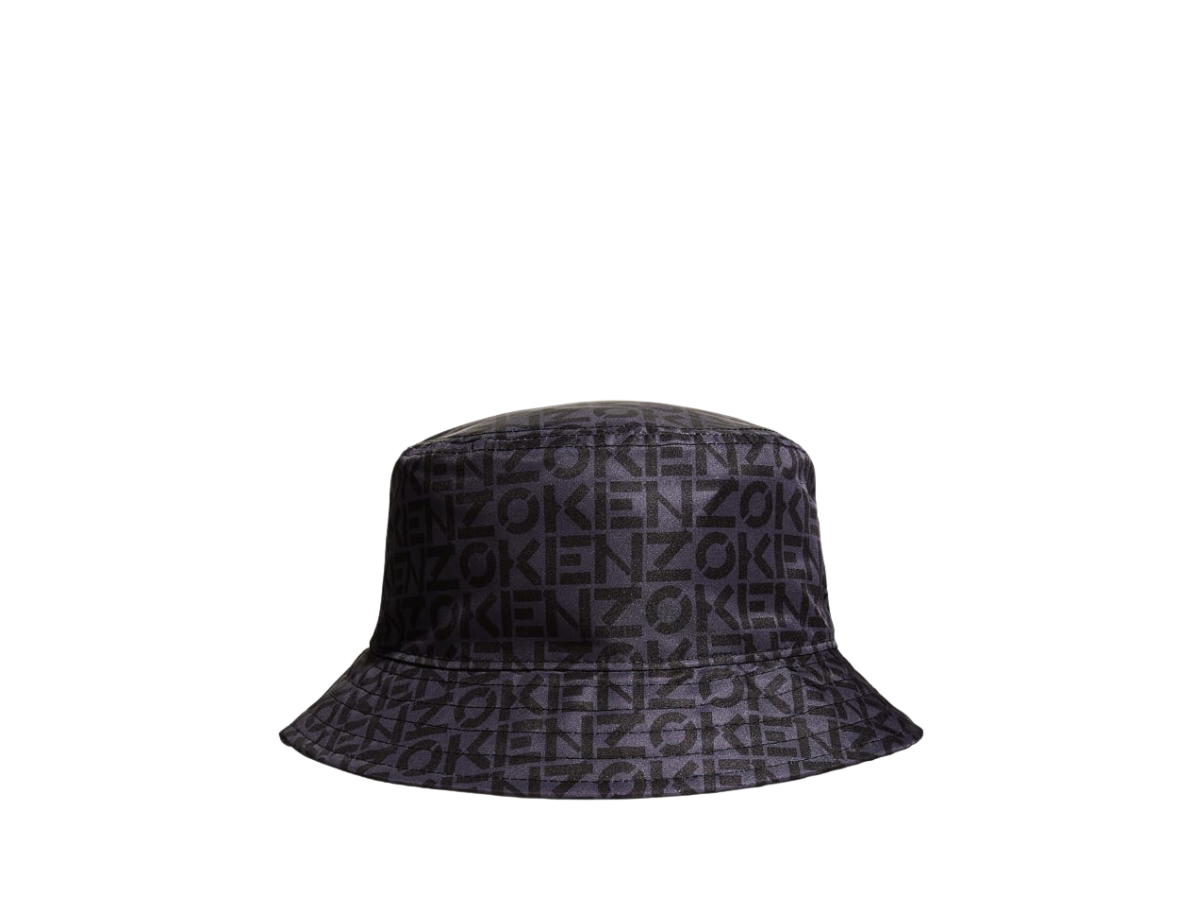 Kenzo Kenzo Logo-Print Reversible Bucket Hat Black