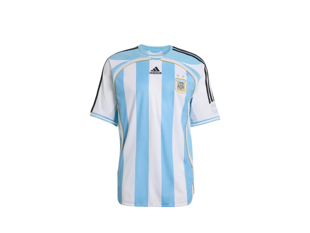 adidas adidas Argentina Home Jersey 2006 White Clear Blue
