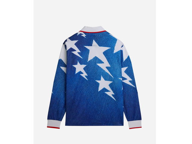 adidas adidas Originals X BAPE Star Longsleeve Jersey Blue - view 2