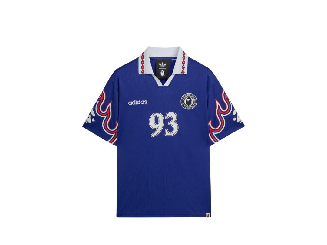adidas adidas Originals  X BAPE  Flame Short Sleeve Jersey Blue