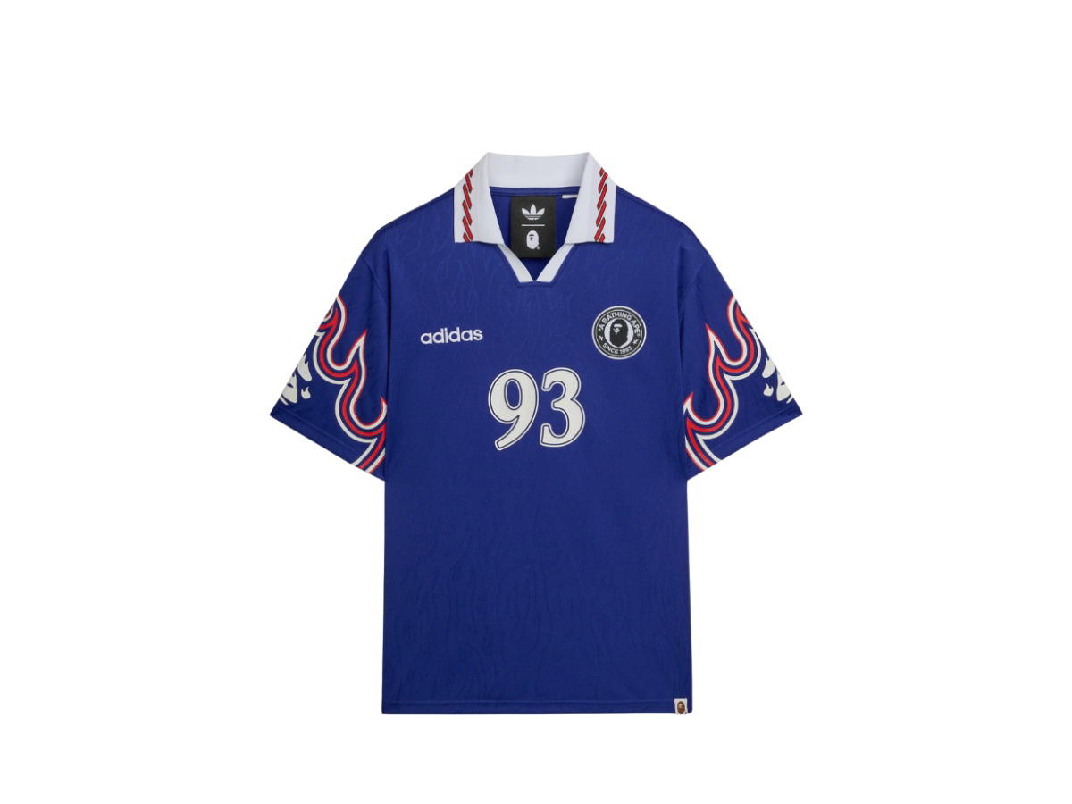 adidas adidas Originals X BAPE Flame Short Sleeve Jersey Blue