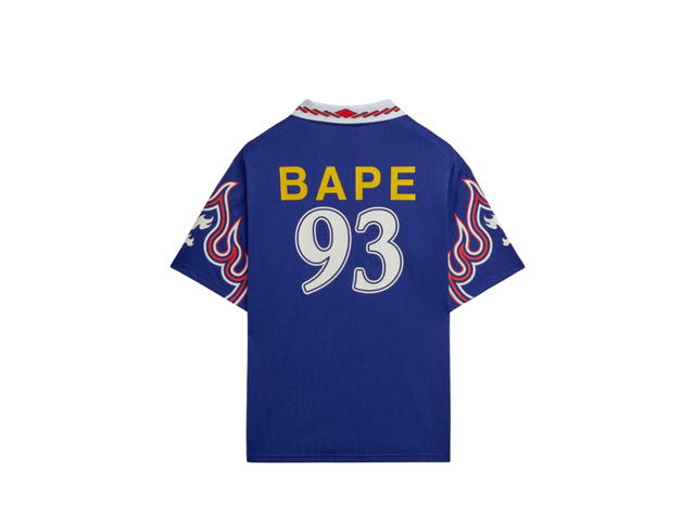 adidas adidas Originals  X BAPE  Flame Short Sleeve Jersey Blue - view 2