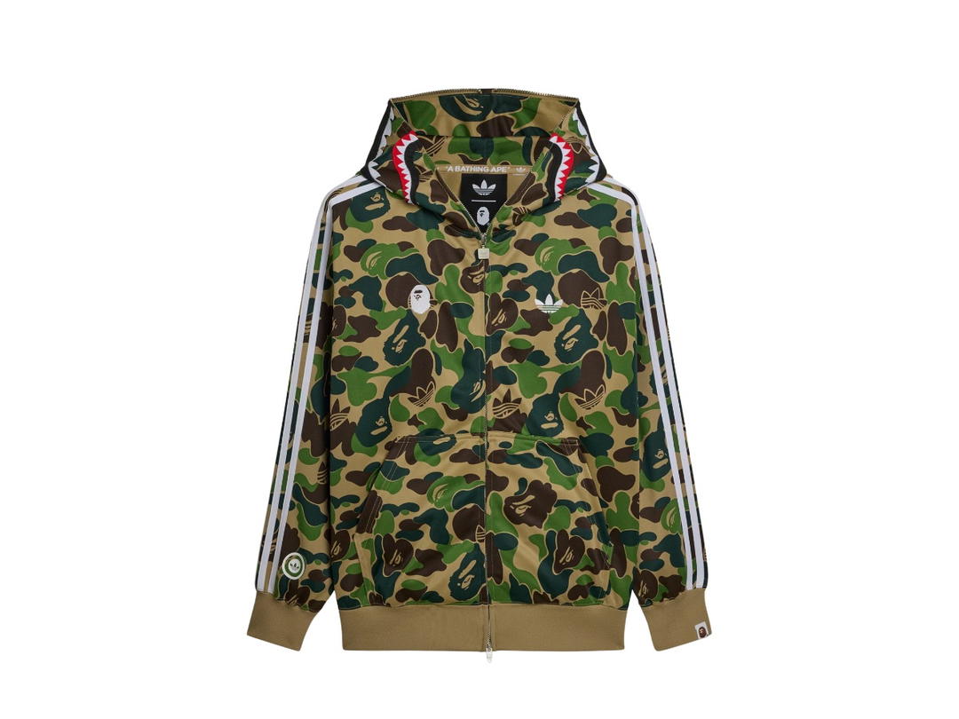 adidas adidas Originals X BAPE Track Shark Hoodie Green