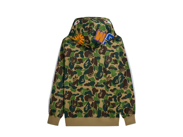 adidas adidas Originals X BAPE Track Shark Hoodie Green - view 2