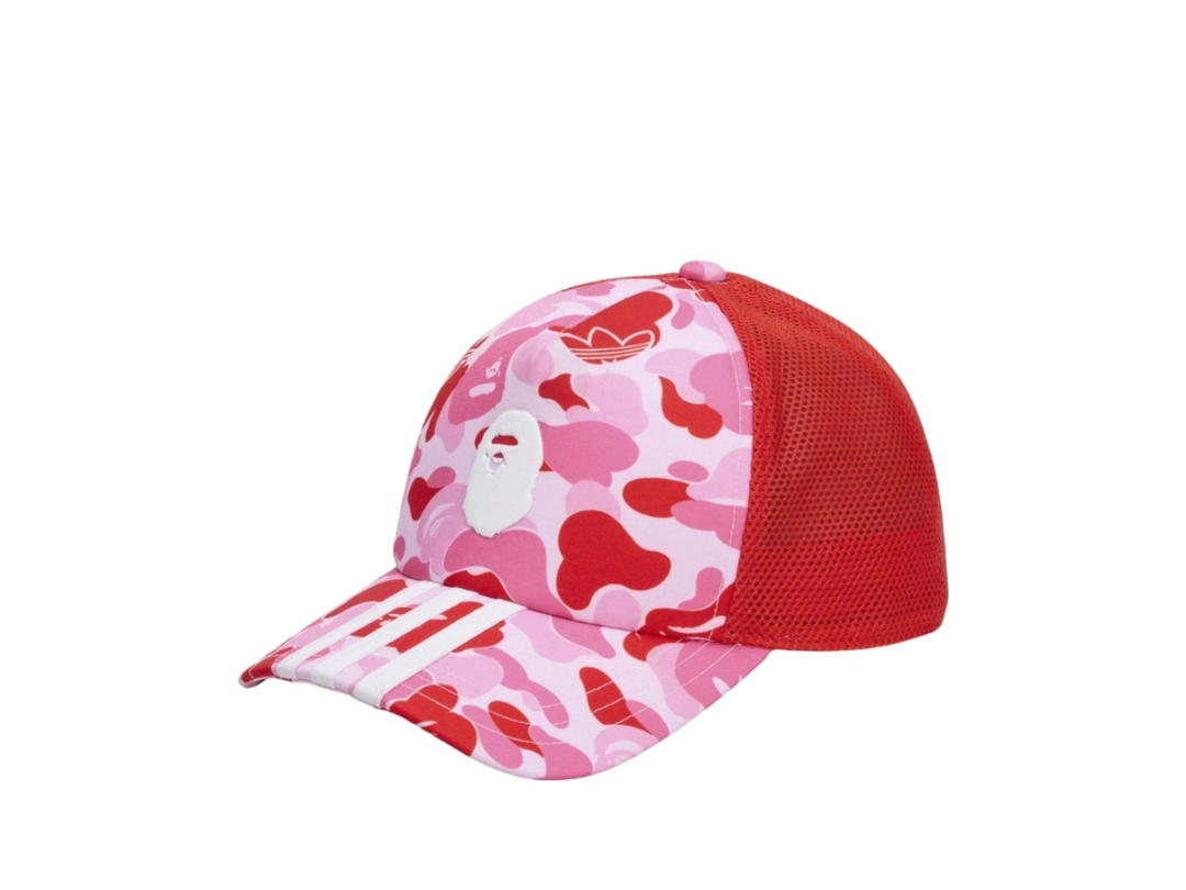 adidas adidas X Bape Trucker Cap Pink Red