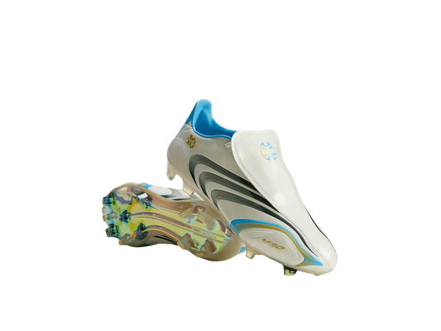 adidas adidas F50 TUNIT Firm Ground Football Boots Core White Night Navy Gold Metallic - view 3