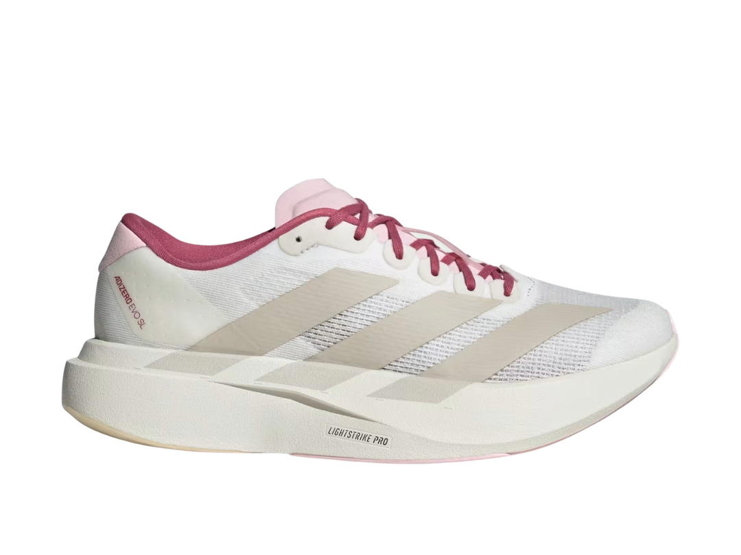 adidas adidas Adizero EVO SL Core White Beige Dual Magenta (Women's)