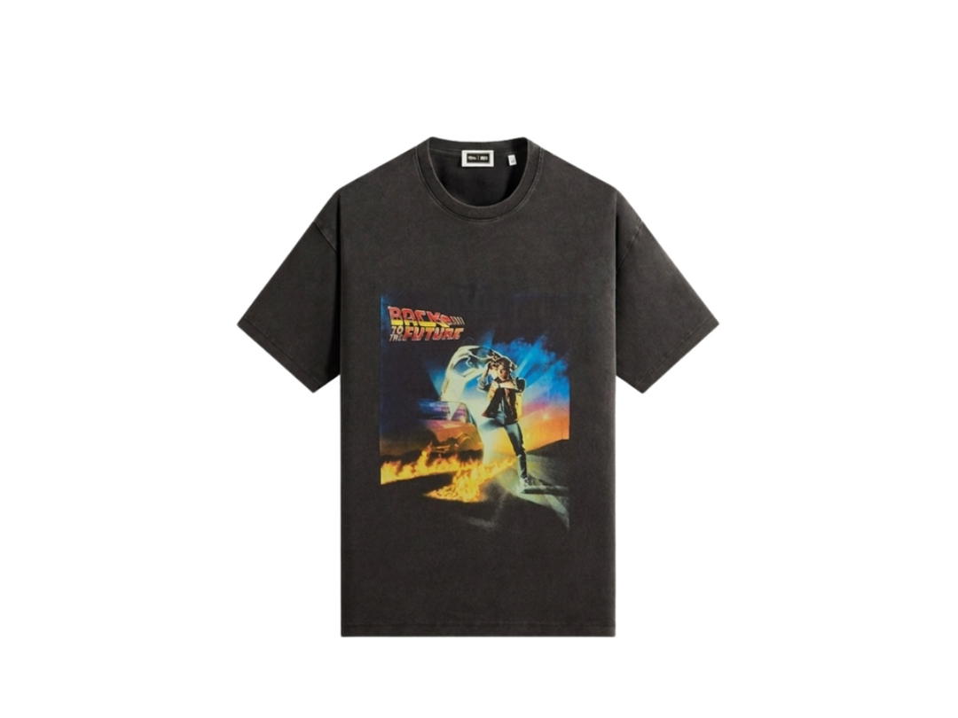 Kith Kith For Back to the Future Chrome Title Vintage Tee Black