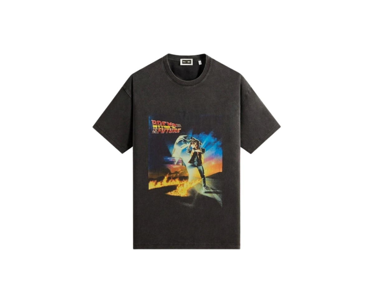 Kith Kith For Back to the Future Chrome Title Vintage Tee Black