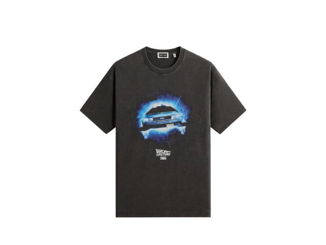 Kith Kith For Back to the Future DeLorean Front Back Vintage Tee Black - view 1