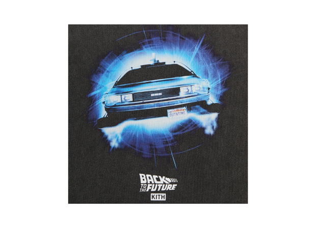 Kith Kith For Back to the Future DeLorean Front Back Vintage Tee Black - view 3