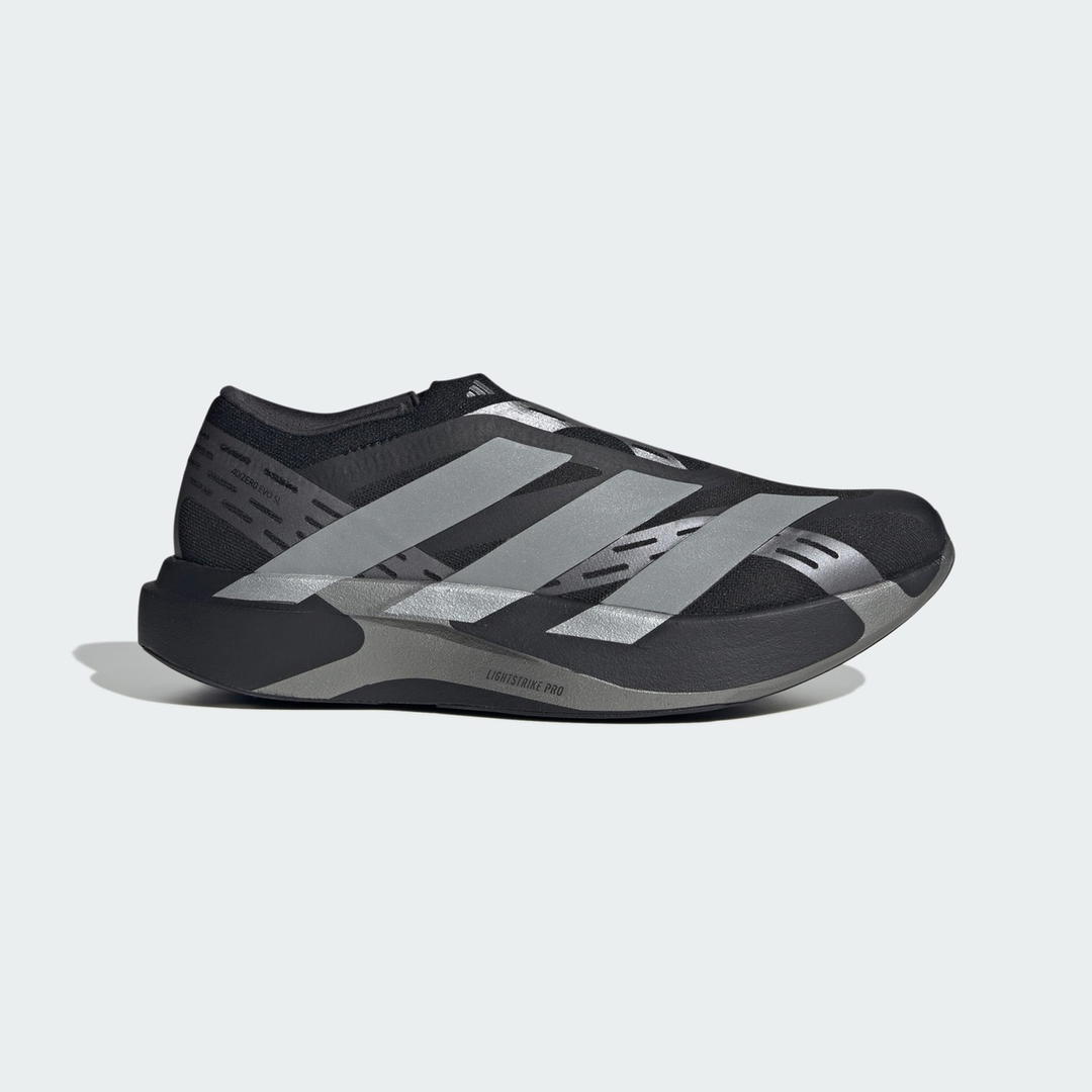 adidas adidas Adizero Evo SL Laceless Core Black Silver Metallic Night Metallic