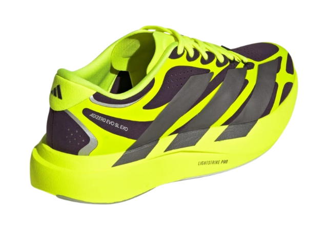 adidas adidas Adizero Evo SL Exo Aurora Plum Iron Metallic Solar Yellow - view 3