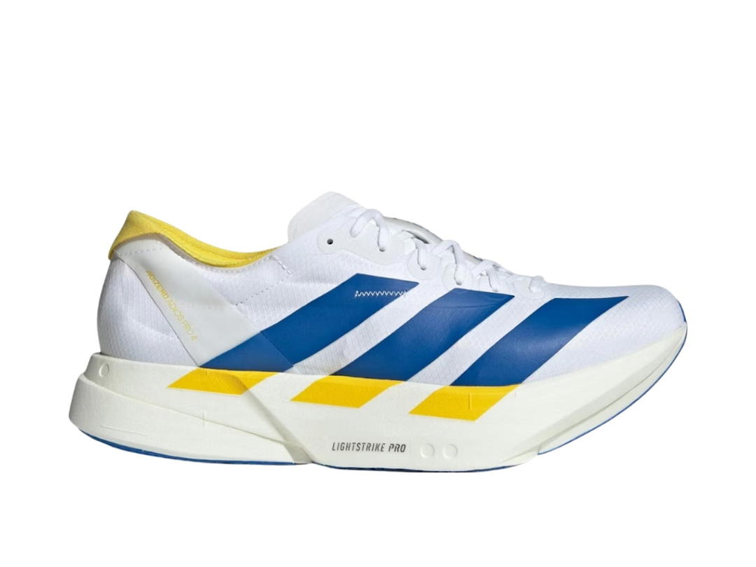 adidas adidas Adizero Adios Pro 4 Cloud White Blue Yellow