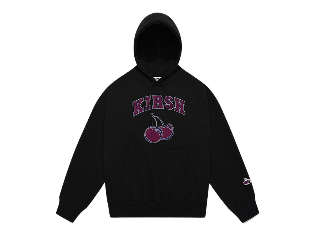 KIRSH KIRSH Arch Logo Cherry Hoodie KS Black
