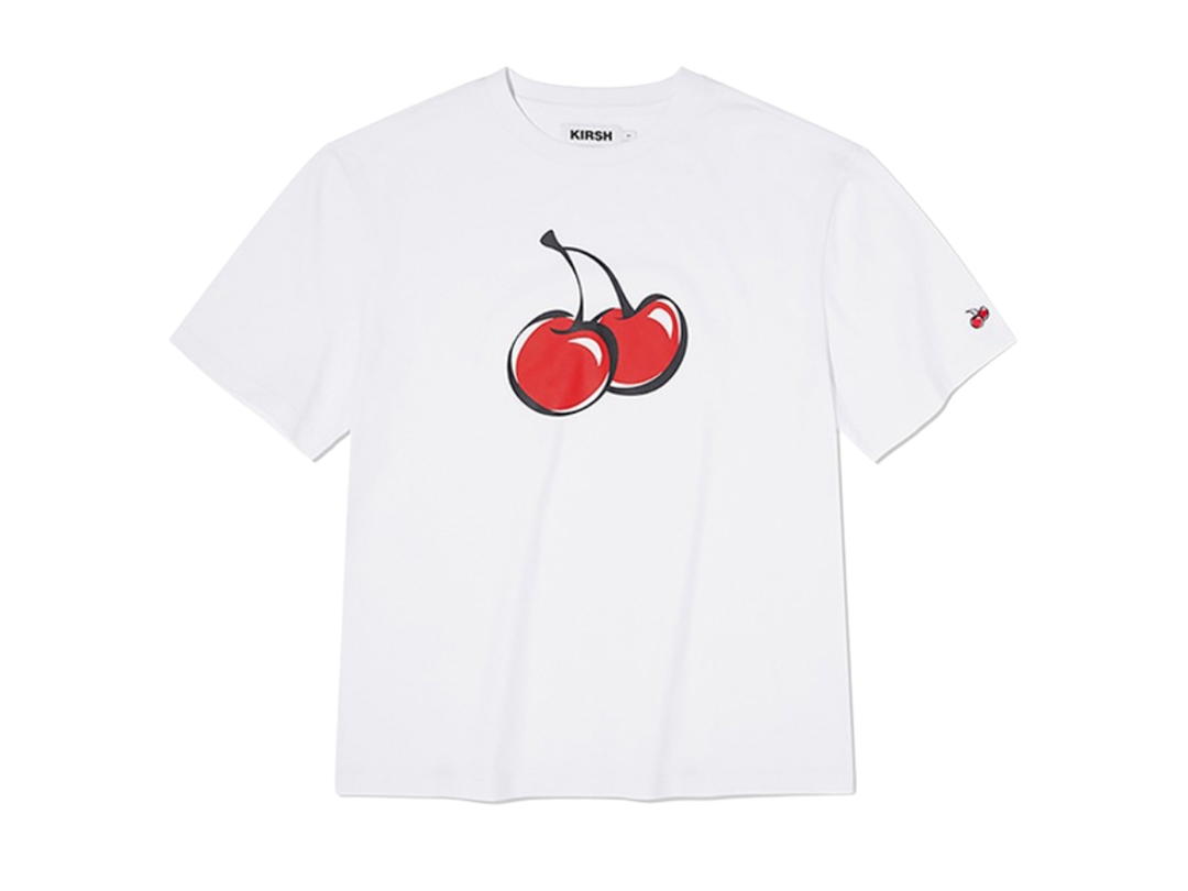 KIRSH KIRSH Big Cherry T-Shirt White