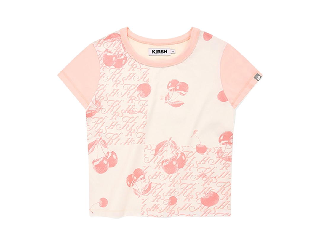 KIRSH KIRSH Bouquet Girl Graphic Color Mix Slim Fit T-Shirt Ivory