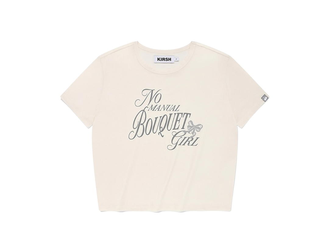 KIRSH KIRSH Bouquet Girl Graphic T-Shirt Ivory