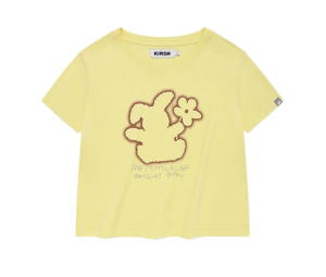 Buy KIRSH Witty Bunny Crop Modal T-Shirt Light Yellow at Sasom – Authentic and Ready to Ship