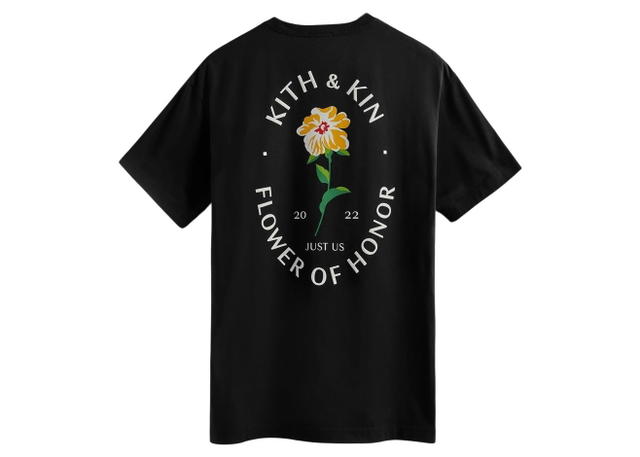 Kith Kith Flower Of Honor Tee Black - view 2