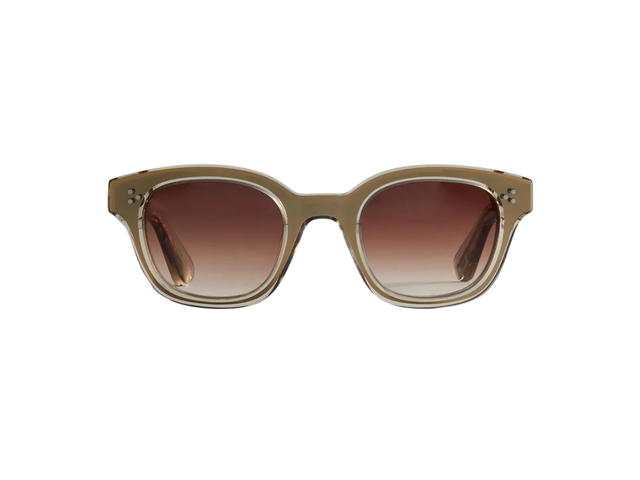Kith Kith For Garrett Leight CO Gibson Sunglasses In Char Acetate With Sepia Gradient Lenses - view 1