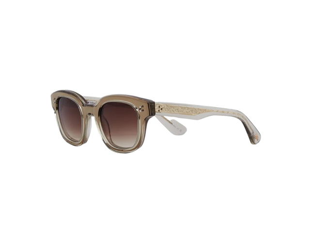 Kith Kith For Garrett Leight CO Gibson Sunglasses In Char Acetate With Sepia Gradient Lenses - view 2