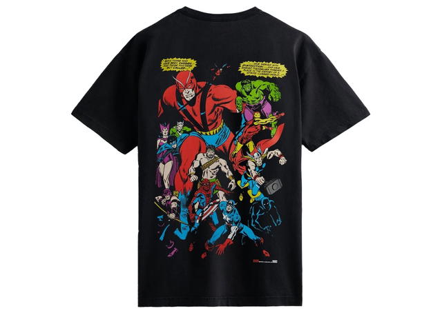Kith Kith Marvel Spider-Man Allies Vintage Tee Black - view 2