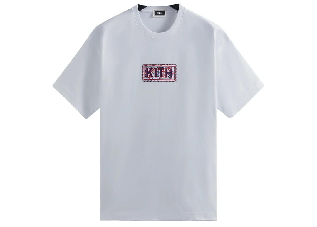 Kith Kith Needlepoint Classic Logo Tee White