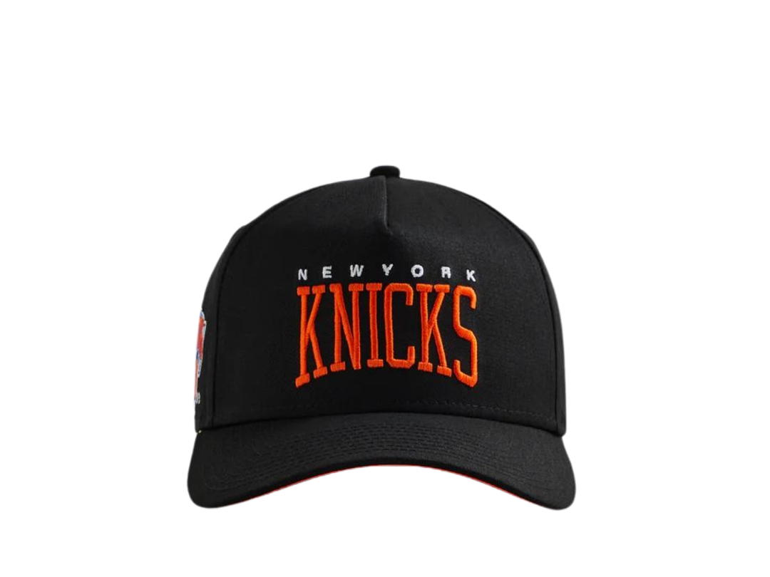 Kith Kith New Era For The New York Knicks Cotton 9Forty A-Frame Snapback Black