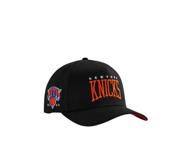 Kith Kith New Era For The New York Knicks Cotton 9Forty A-Frame Snapback Black - view 2