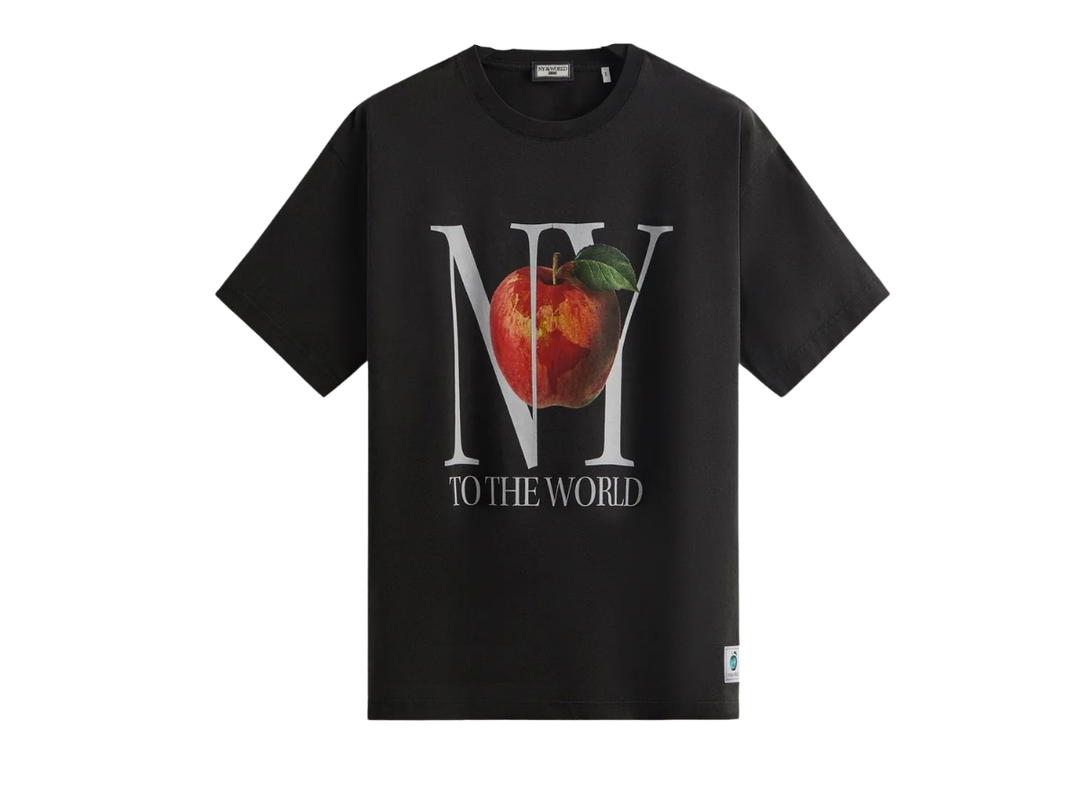 Kith Kith New York To The World Vintage Tee Black